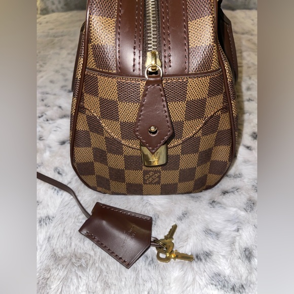 Authentic Louis Vuitton Duomo Damier Ebene Check Canvas Hobo Tote - Picture 6 of 10